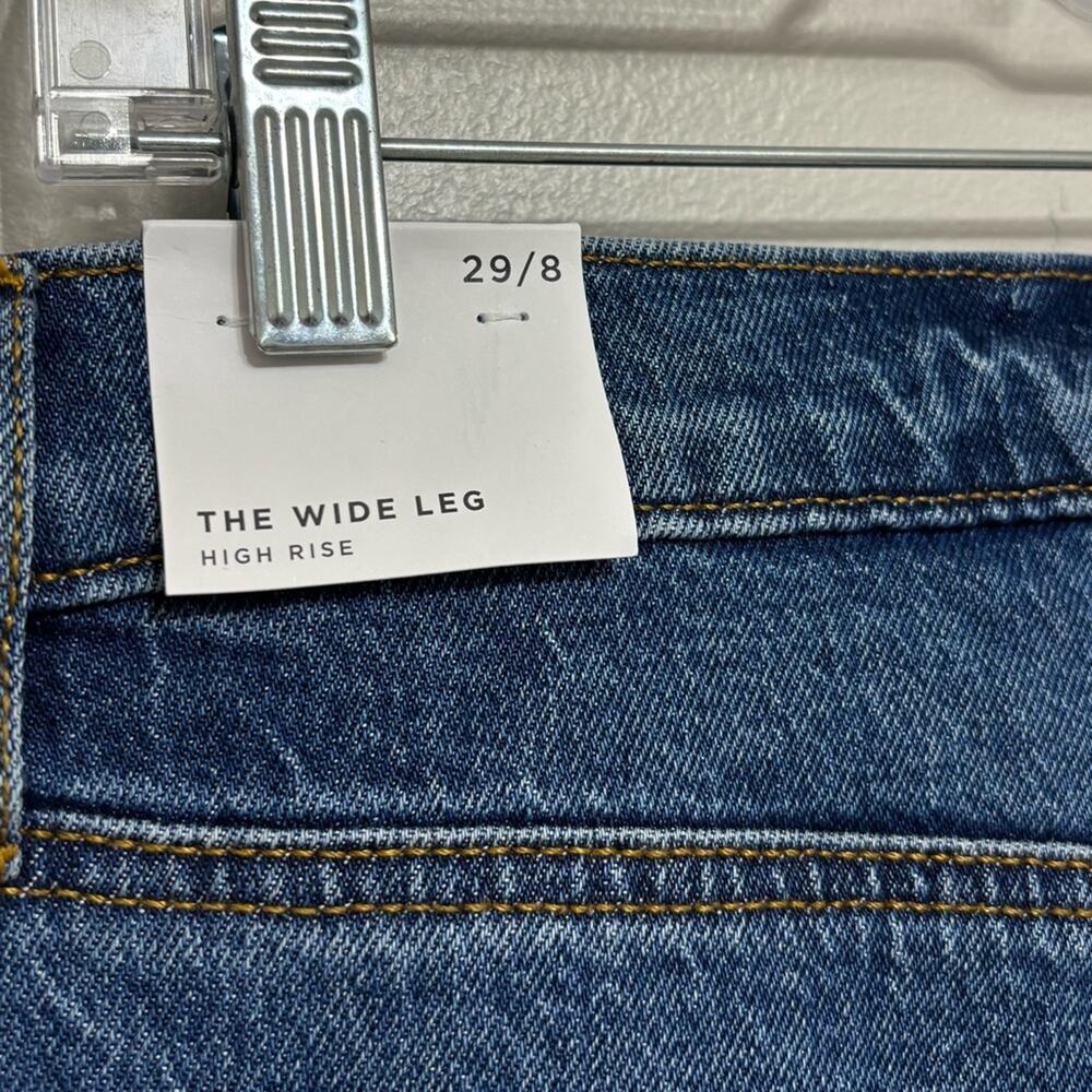 NEW LOFT High Rise Wide Leg Jeans in Vintage Dark Wash - Size 29/8 - Picture 5 of 8